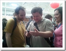 Members of the public enjoying Timedancer!