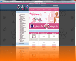 Web design sample - iCandy