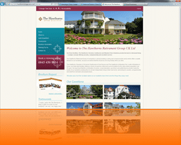 Web design sample - Hawthorns