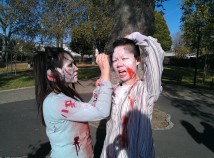 Filming for Zombies Ate My City, our forthcoming Windows Phone app!