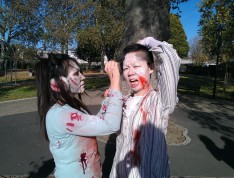 Filming for Zombies Ate My City, our forthcoming Windows Phone app!