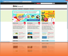 Web design sample - TES