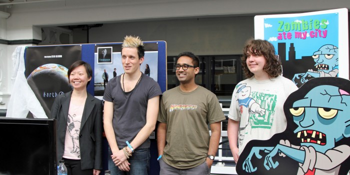 The Chaos Created team at Comic Con in London.