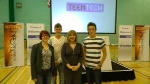 Ali Maggs, Liz Rice, and Maggie Philbin, at TeenTech.