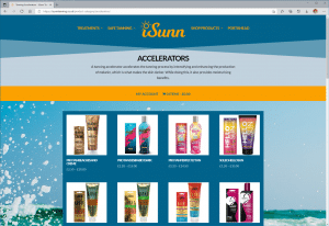iSunn Tanning Salon online store website