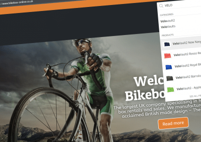 Bikebox Online Redesign