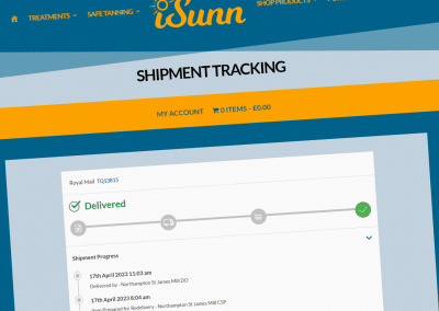iSunn Tanning Salon Parcel Tracking System